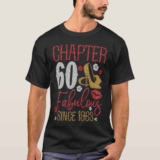 Kapitel 60 Fabulous sedan 1963 60 Birthday Cute T Shirt (Framsida)