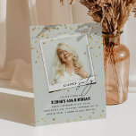 Kapitel 60 Roligt Modern foto 60:e födelsedagen Inbjudningar<br><div class="desc">Kapitel 60! Vänner och familj i inbjudan för att fira en 60:e födelsedagsfest med de här roligtarna,  moderna vuxarna-födelsedagsinbjudningar. Design innehåller en fotofästpunkt,  texten "Kapitel sextio i serieformat och kalligrafteckensnitt,  faux guld glitter konetti och en redigerbar födelsedagsmall som är enkel att anpassa med dina egna händelsedetaljer.</div>