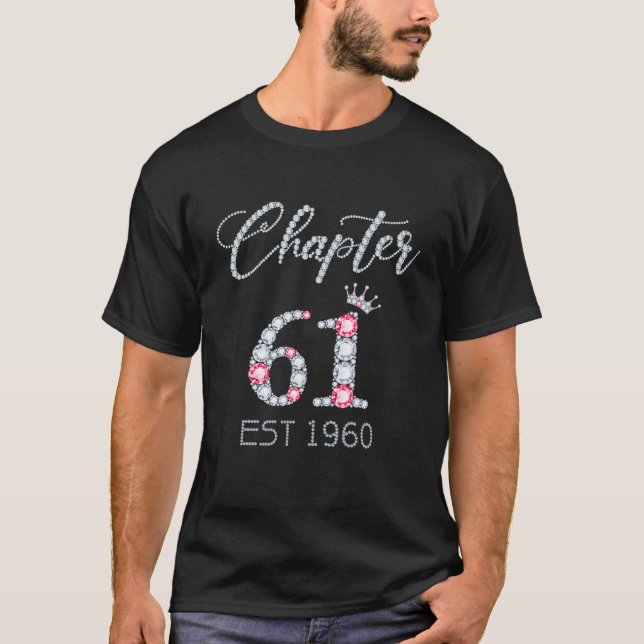 Kapitel 61 EST 1960 61St Birthday Gift Tee for Wom (Framsida)