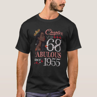 Kapitel 68 Fabulous sedan 1955 68 Birthday Queen T Shirt