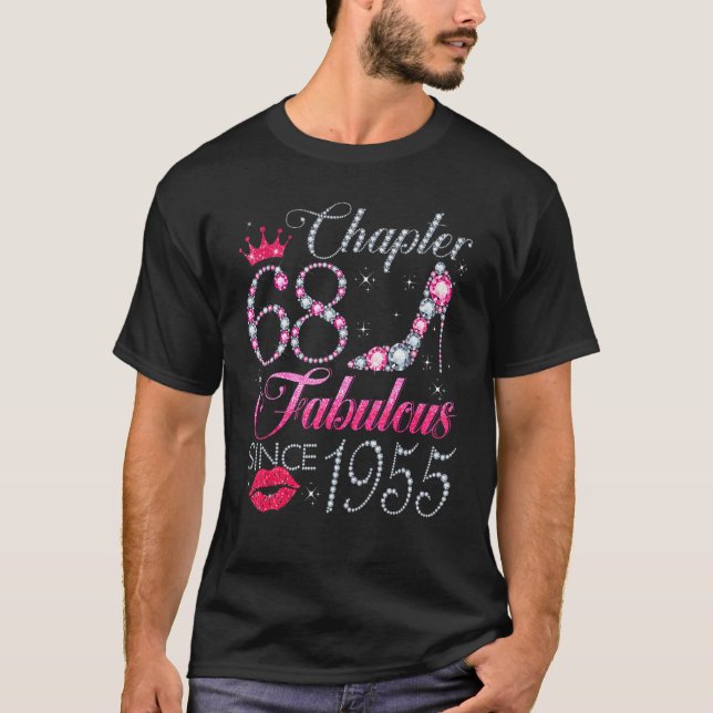 Kapitel 68 Fabulous sedan 1955 68:e födelsedagen f T Shirt (Framsida)