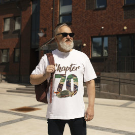 Kapitel 70 Arméns Camo Manar 70:e födelsedag T Shirt