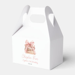 Kapitel Fem Rosa Slinga Böcker 5-års Födelsedagsfe Presentaskar