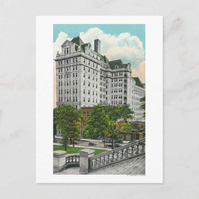 Kapitol Approach Vy över NY Telephone Co. Bldg Vykort (Framsida)