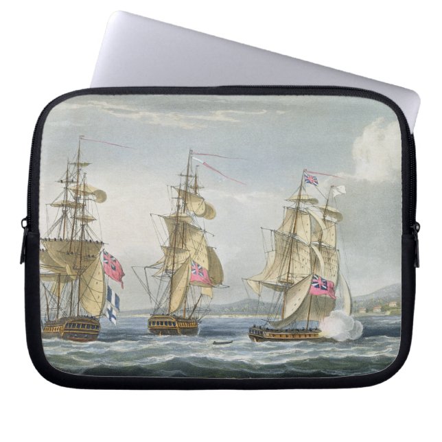 Kapitulation av fort av Tamatave som inristas av Laptop Sleeve (Framsidan)
