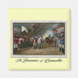 Kapitulation av Lord Cornwallis på Yorktown Magnet
