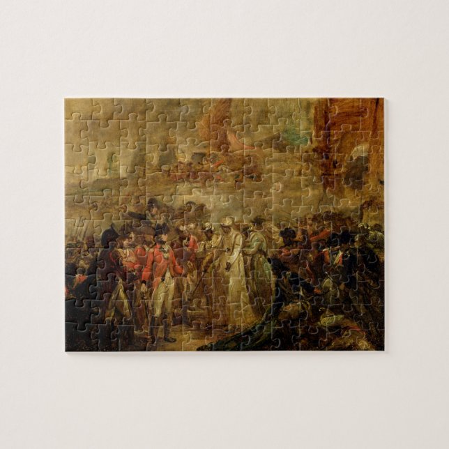 Kapitulationen av de två sonsna av Tipu Sahib Pussel (Horisontell)