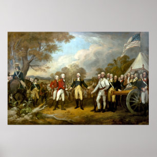Kapitulationen av General Burgoyne Poster