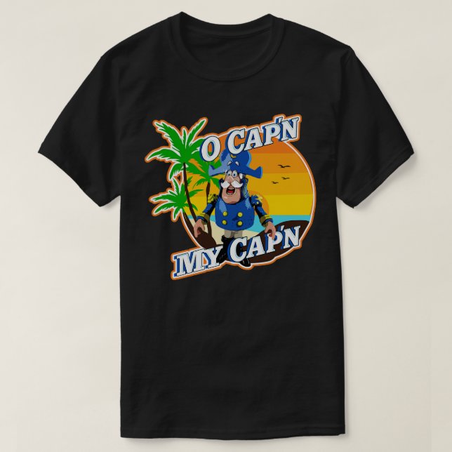 Kapn Crunch, alias kapten Crunch, inspirerad av Wa T Shirt (Design framsida)