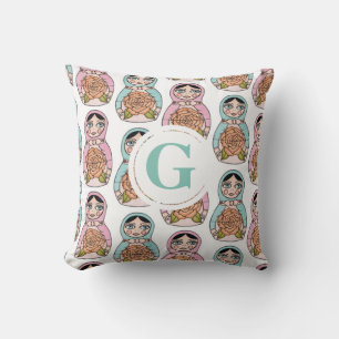Kapning Doll matryoshka Personlig Brev Pillow Kudde