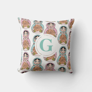 Kapning Doll matryoshka Personlig Brev Pillow Kudde