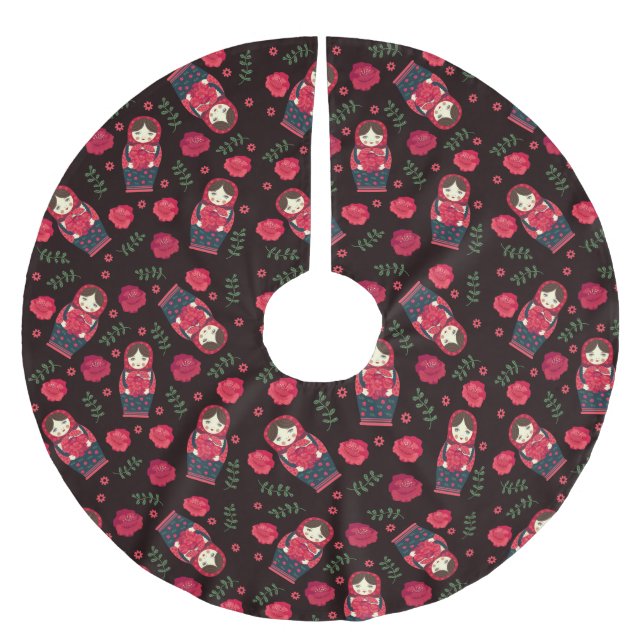 Kapningsdockor Julgransmatta Borstad Polyester (Framsidan)