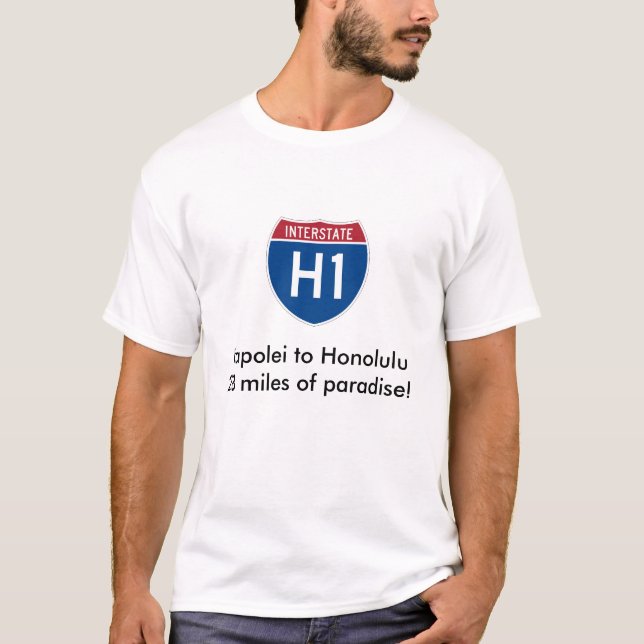 Kapolei till miles Honolulu28 av… T-shirt (Framsida)