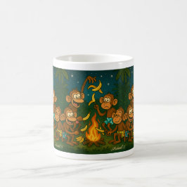 Kapor som rostar bananer i Campfire Kaffemugg
