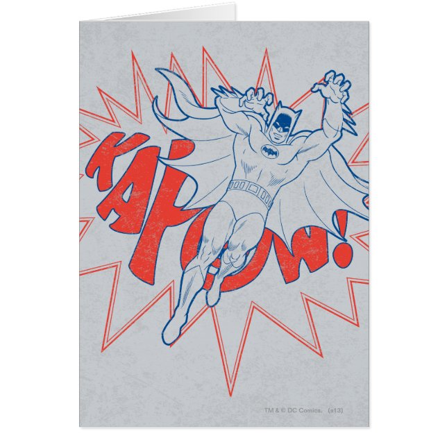 KAPOW! Batman Graphic Hälsningskort (Framsidan)