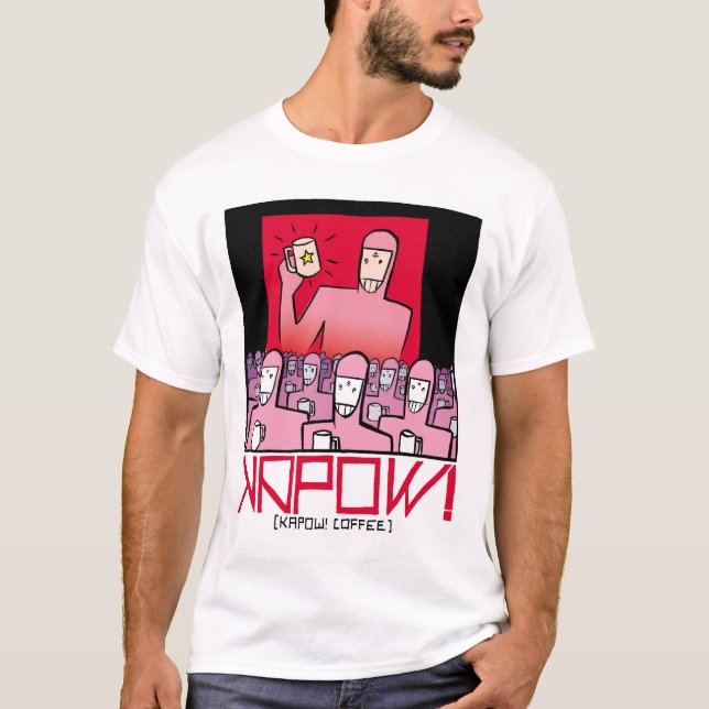 Kapow! Kaffeskyddsling Tee (Framsida)