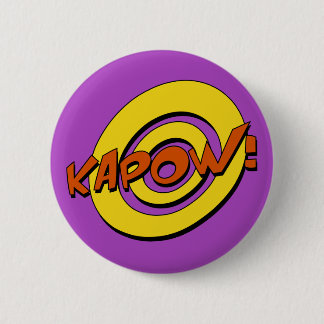 Kapow Tecknad Bok Badge Knapp