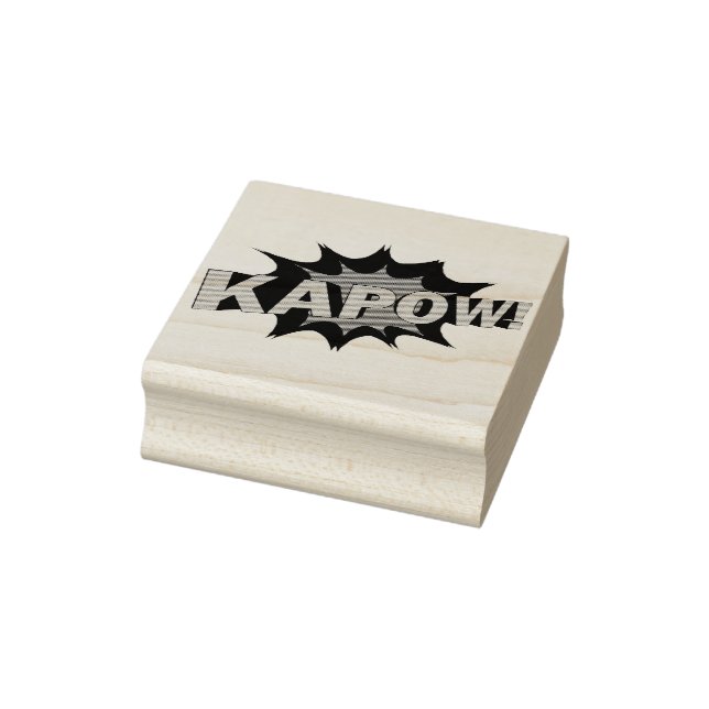 Kapow! TECKNAD BOK BREV Rubber Frimärke Stämpel (Stämpel)