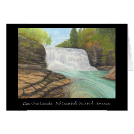 Käpp Bäck Cascades - Appalachian Art Card Hälsningskort