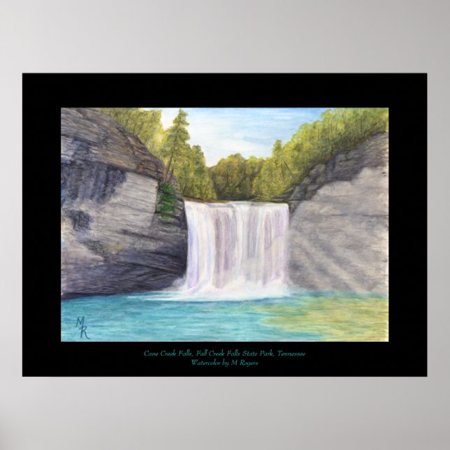 Käpp Bäck Falls - Fall Bäck Falls State Park Poster (Framsidan)