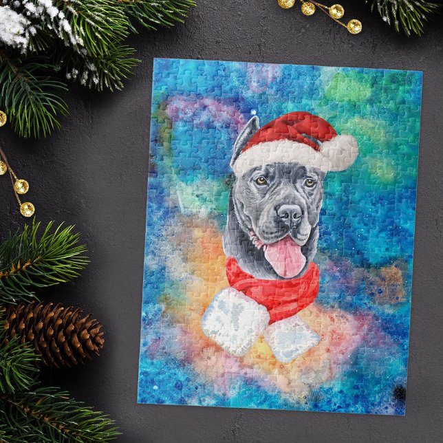 Käpp Corso Breed Hund jul Pussel (Skapare uppladdad)