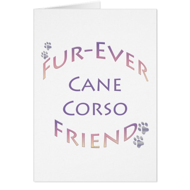 Käpp Corso Furever Hälsningskort (Framsidan)