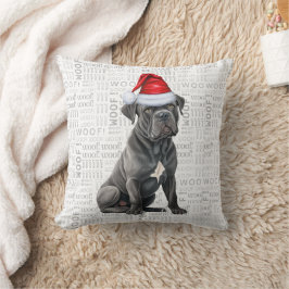Käpp Corso Hund älskare jul, Helgdag Kudde