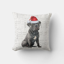 Käpp Corso Hund älskare jul, Helgdag Kudde