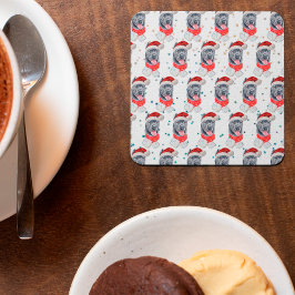 Käpp Corso Hund aveln julstjärnor Underlägg Papper Kvadrat