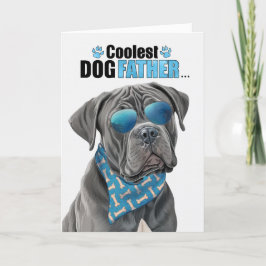 Käpp Corso Hund Coolest Pappa Aldrig Fars dag Helgkort