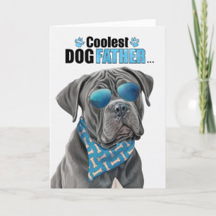 Käpp Corso Hund Coolest Pappa Aldrig Fars dag Helgkort