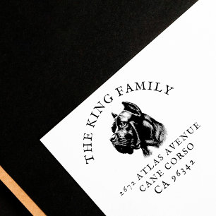 Käpp Corso Hund Family Namn Returadress Stämpel