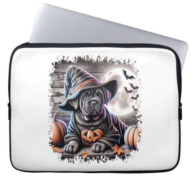 Käpp Corso Hund Halloween Laptop Fodral (Framsidan)