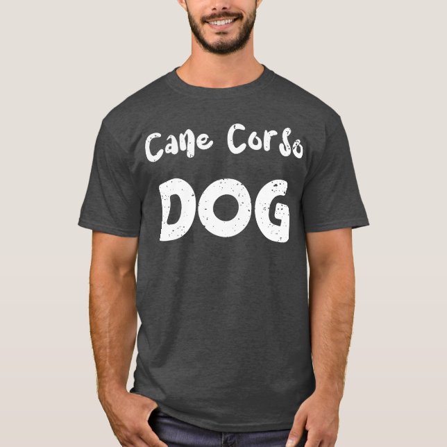 Käpp Corso Hund Hundar-vänner T Shirt (Framsida)