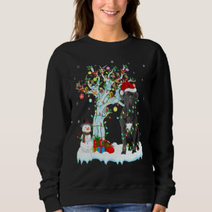Käpp Corso Hund Julafton Träd Lighting Santa Käpp  T Shirt