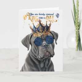 Käpp Corso Hund Kung för daglig födelsedag Kort
