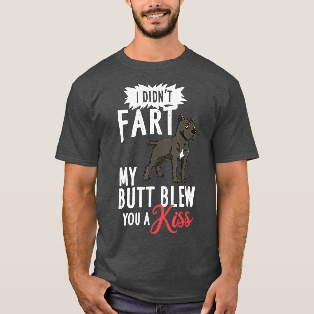 Käpp Corso Hund Puppies Owner Älskare T Shirt (Framsida)