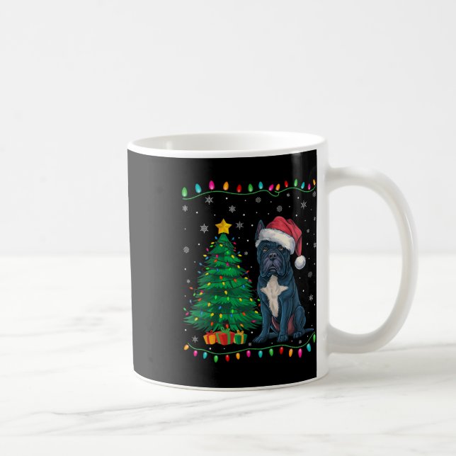 Käpp Corso Hund Santa Hat Manar Women Kids Julafto Kaffemugg (Höger)