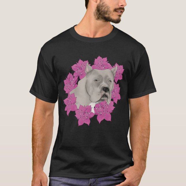 Käpp Corso Hund T Shirt (Framsida)