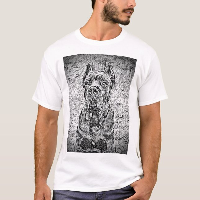Käpp Corso italian mastiff T Shirt (Framsida)