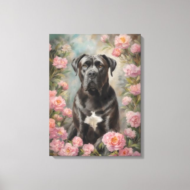 Käpp Corso Italiana Mastiff Canvastryck (Framsida)