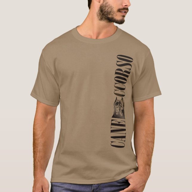 Käpp Corso - italiensk Mastiff T Shirt (Framsida)