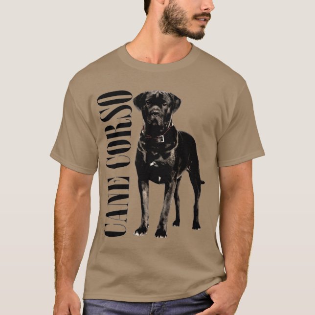 Käpp Corso - italiensk Mastiff T Shirt (Framsida)