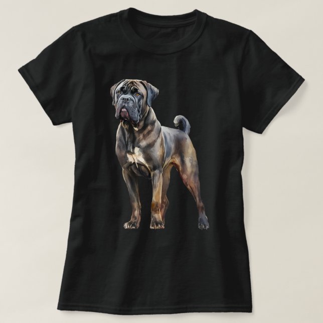 Käpp Corso Italienska Mastiff 2 T Shirt (Design framsida)