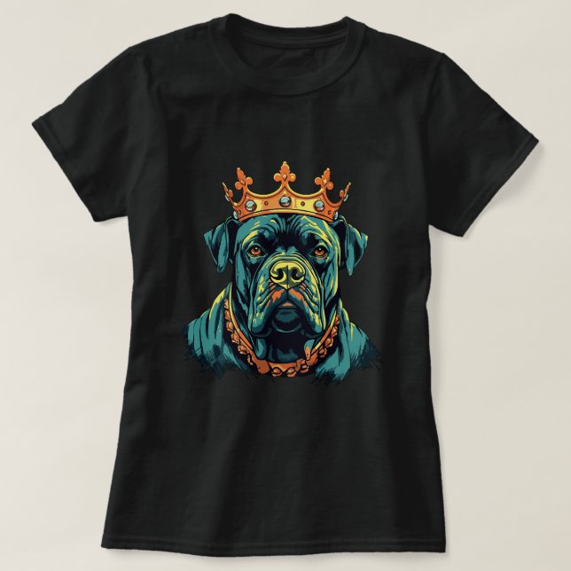 Käpp Corso med Krona Presa Canario 4 T Shirt (Design framsida)