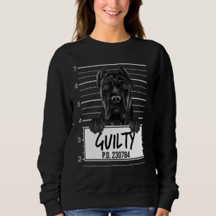 Käpp Corso Mugshot Guilty Hund T Shirt