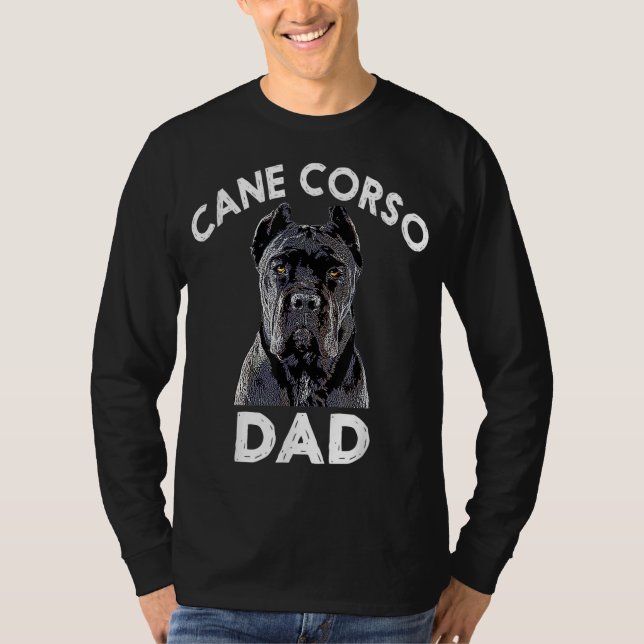 Käpp Corso Pappa Italienska Mastiff Gift T Shirt (Framsida)