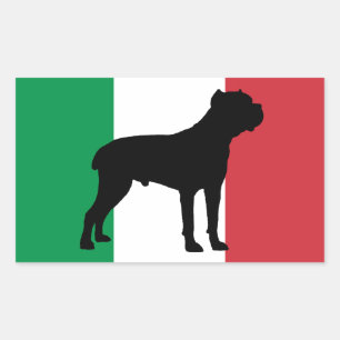 käpp corso silhouette flagga rektangulärt klistermärke