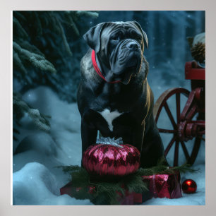 Käpp Corso Snowy Sleigh-juldekretet Poster