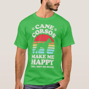 Käpp Corsos gör mig Lycklig Sunset Retro för manar T Shirt